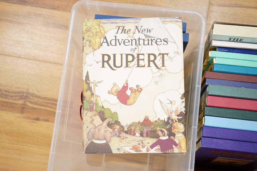 Rupert - Rupert Annuals - Collectors' Limited / Facsimile Editions. mostly coloured pictorial boards and most in their slipcase with coloured and mounted illus., coloured titles and illus. throughout, most with certifica